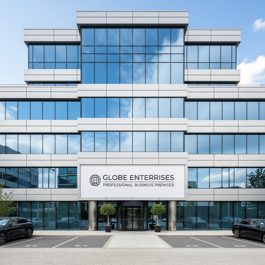 Modernes Bürogebäude Außenansicht